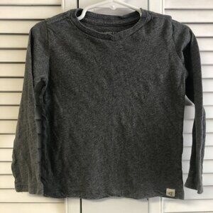 Burts Bees Size 2T Grey Heather Long Sleeved Tee